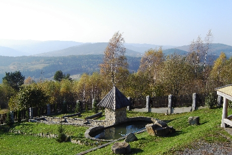 widok przed pensjonatem