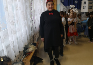 Pani Małgosia przebrana za diabełka
