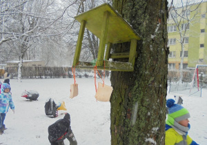 karmnik i wisząca słonina