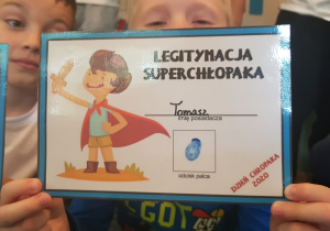 legitymacja "Super Chłopak"