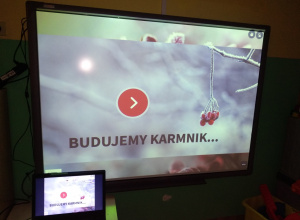 Budujemy karmnik- zajęcia na tablicy interaktywnej