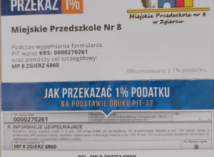 Grafika akcji Przekaż 1% podatku