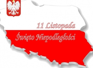 Grafika z napisem 11 Listopada Święto Niepodległości