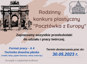 Grafika - Konkurs "Pocztówka z Europy"