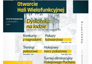 Grafika - otwarcie Hali Wielofunkcyjnej w Zgierzu