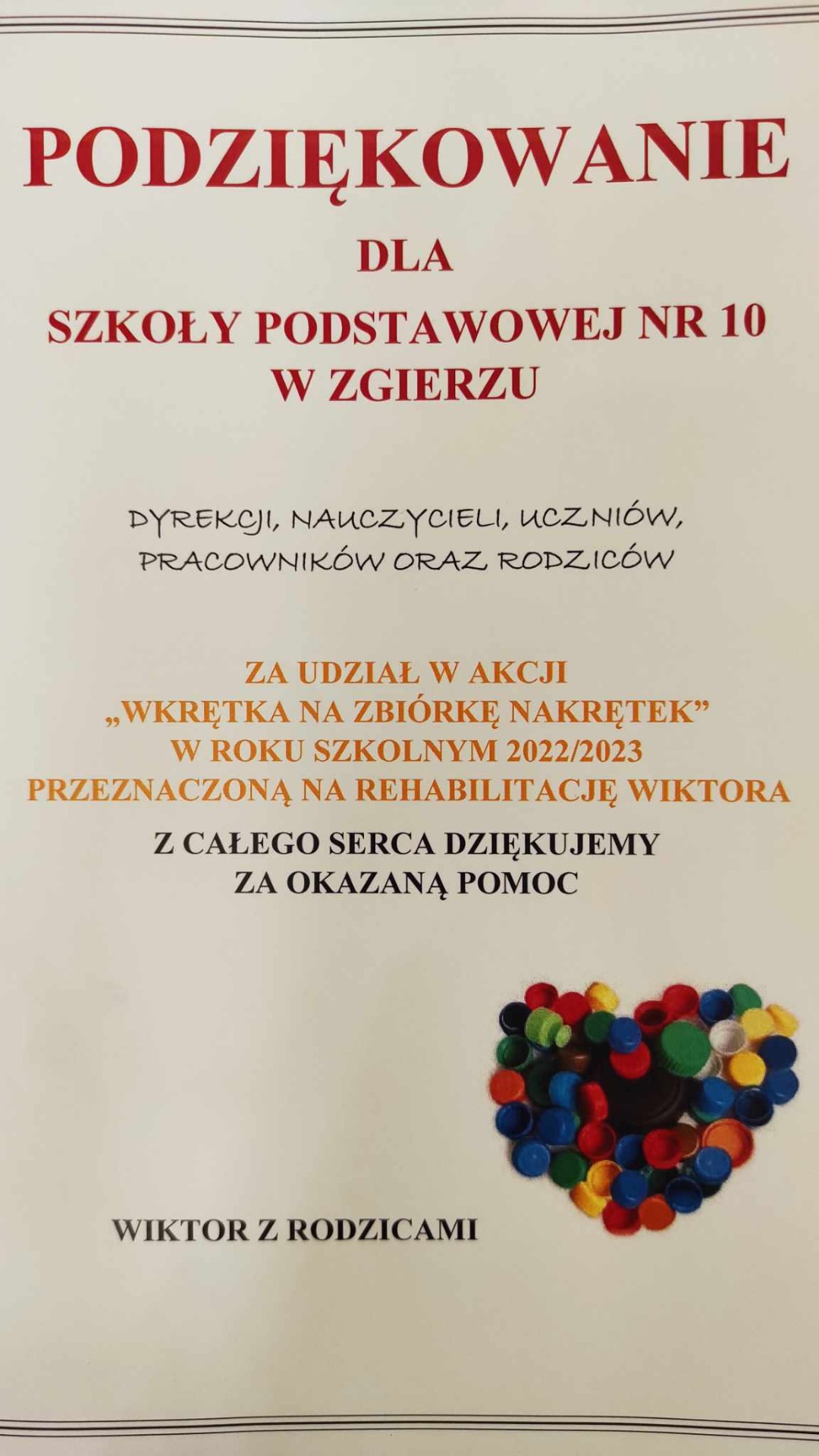 Akcja zbierania nakrętek - Obrazek 2
