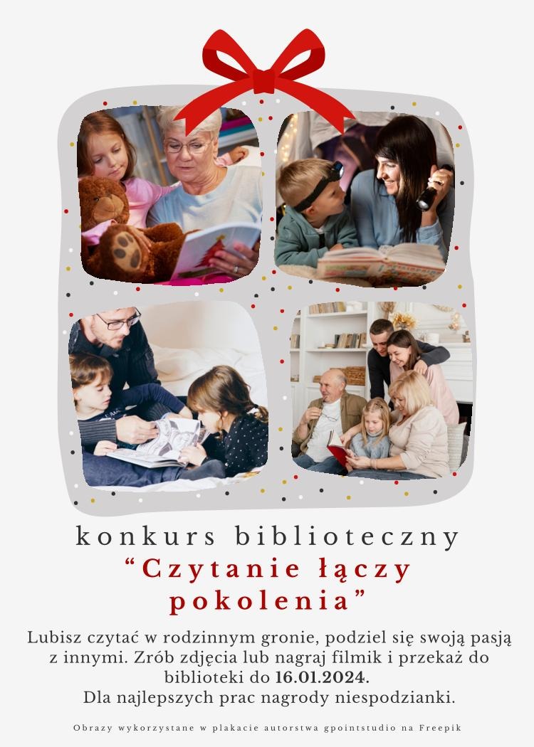 Czytanie łączy pokolenia - konkurs - Obrazek 1