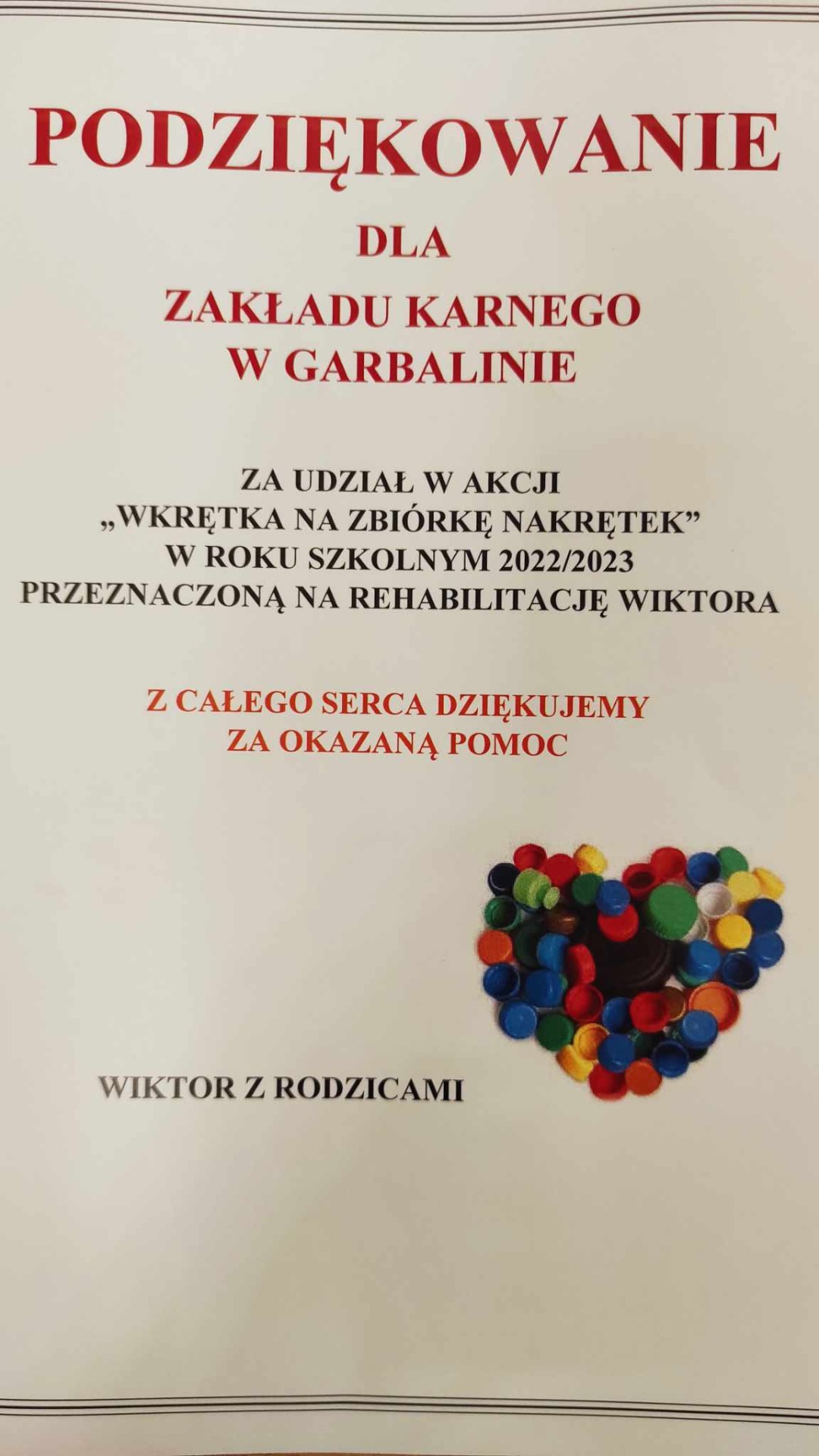 Akcja zbierania nakrętek - Obrazek 3