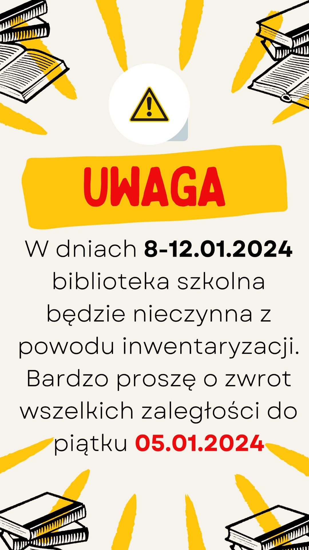 Inwentaryzacja w bibliotece szkolnej - Obrazek 1