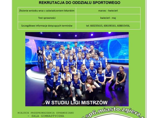 Ulotka sportowa